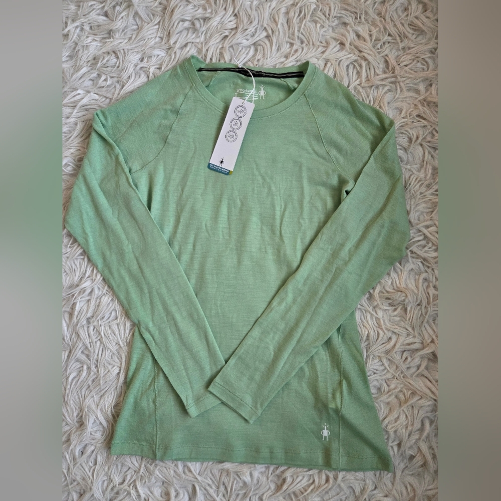 Smartwool Women's Classic All-Season Merino Base Layer Long Sleeve Pistachio S